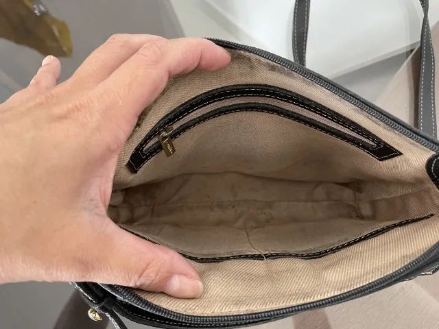 Bolsa Corello em Couro Preto - Foto 5