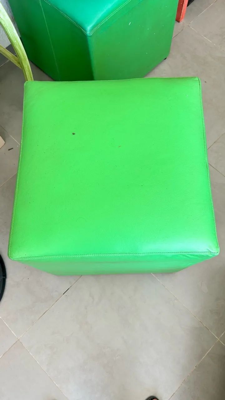Puff de couro - preço de desapego - Foto 3
