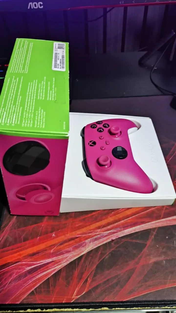Controle Xbox Original Deep Pink com Caixa Muito Conservado - Foto 2