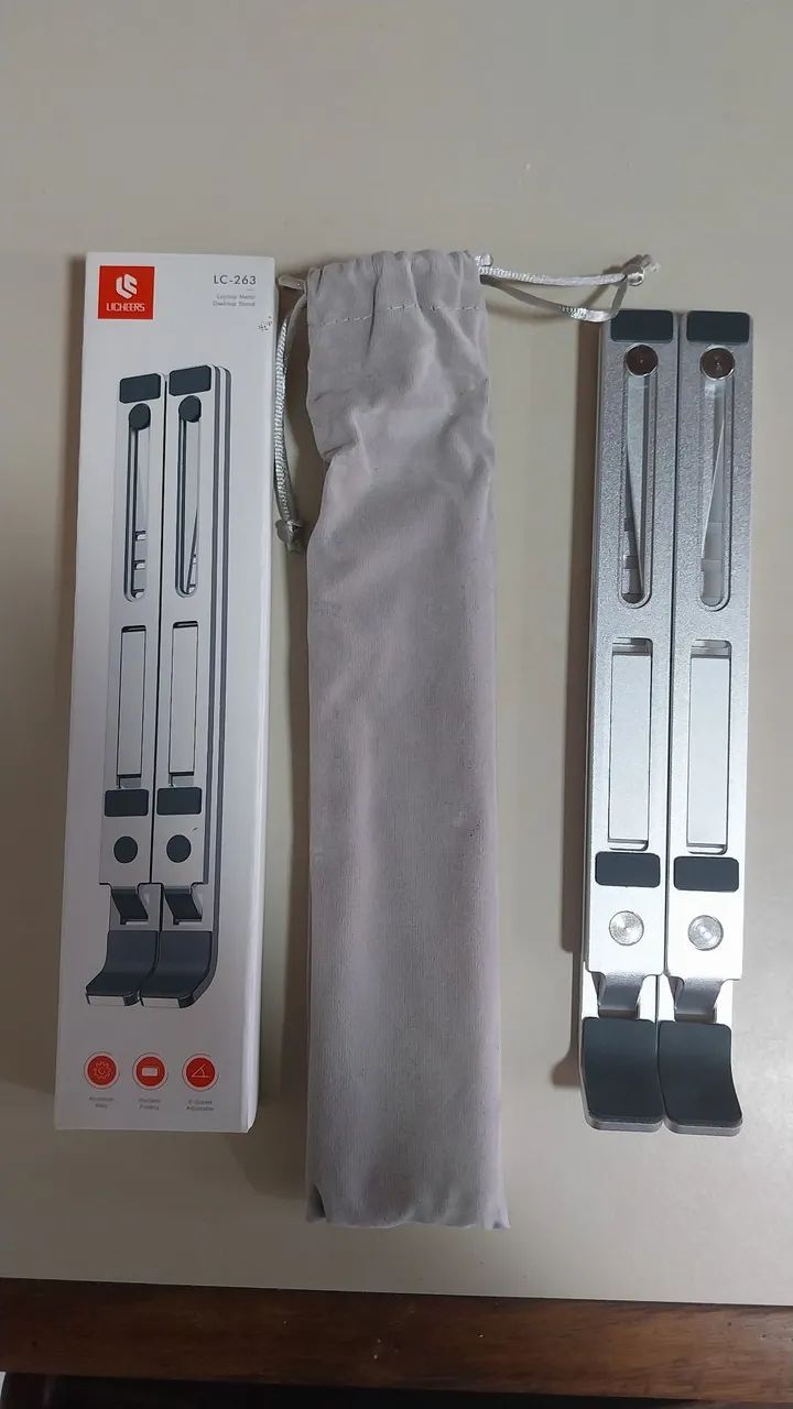 Suporte em alumínio para notbook 15'