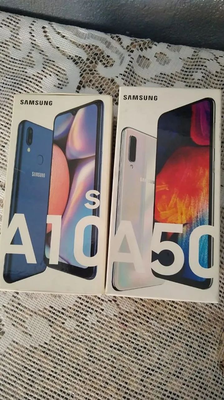 Caixa do Samsung A50 e A10S em perfeito estado 