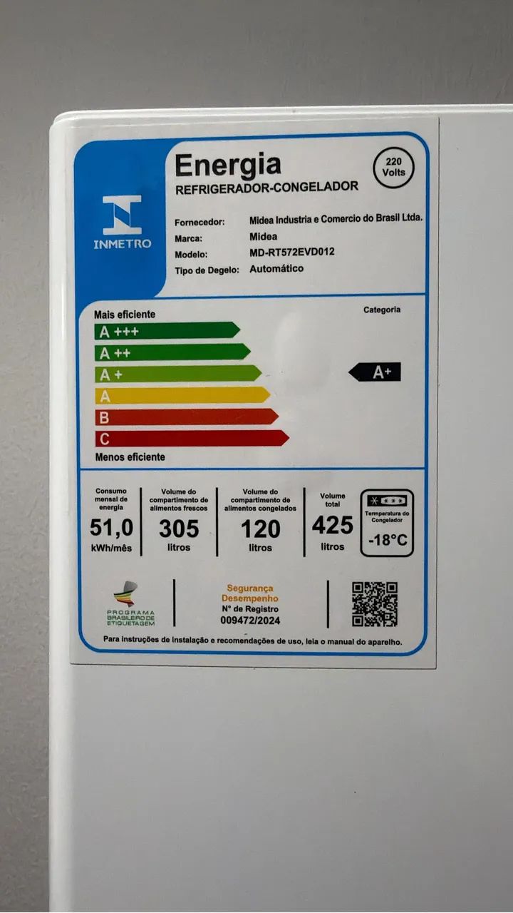 Geladeira Midea 425 litros - Geladeiras e Freezers - Panamericano