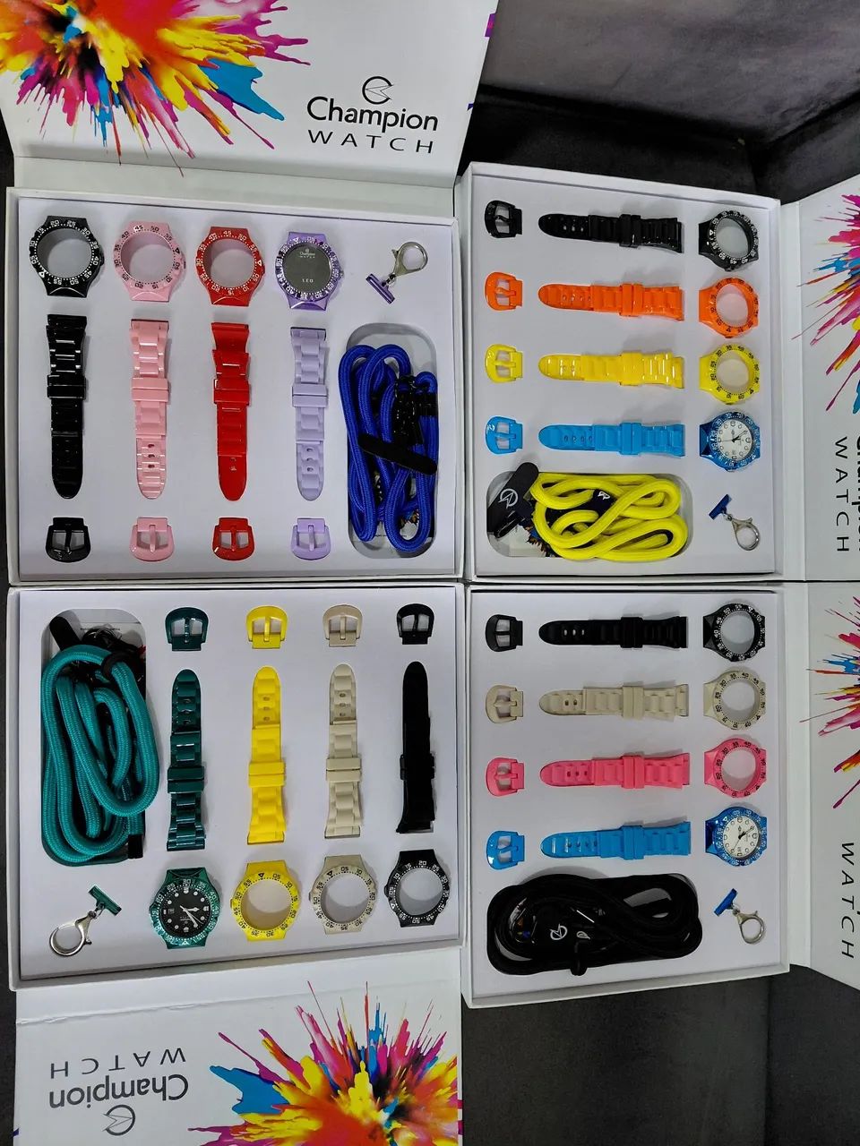 Relógio Champion Troca Pulseiras ( Kit 4 cores )  - Foto 4
