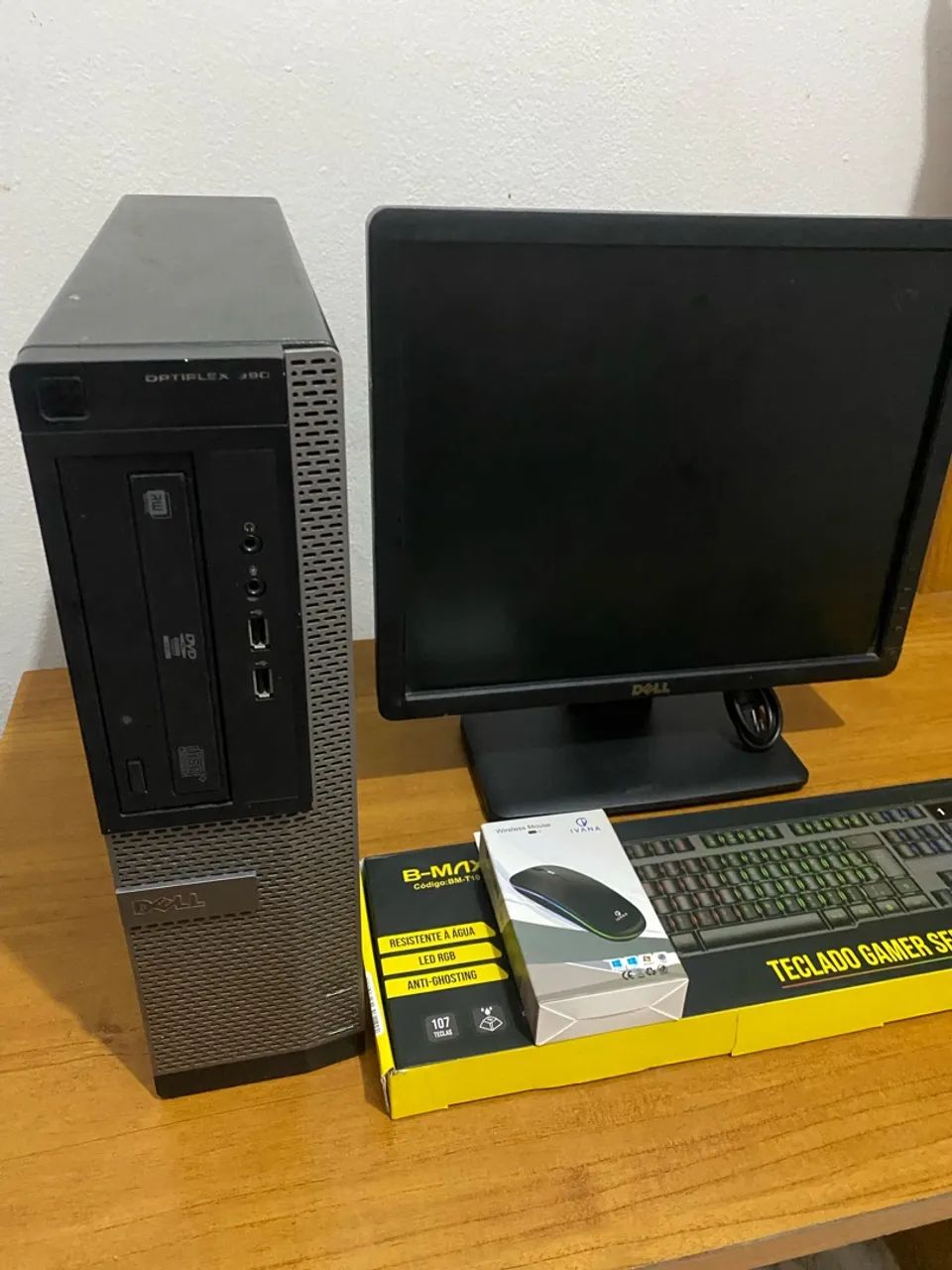 Computador completo Dell Core i3 6GB RAM HD 500 Mouse e Teclado Gamer