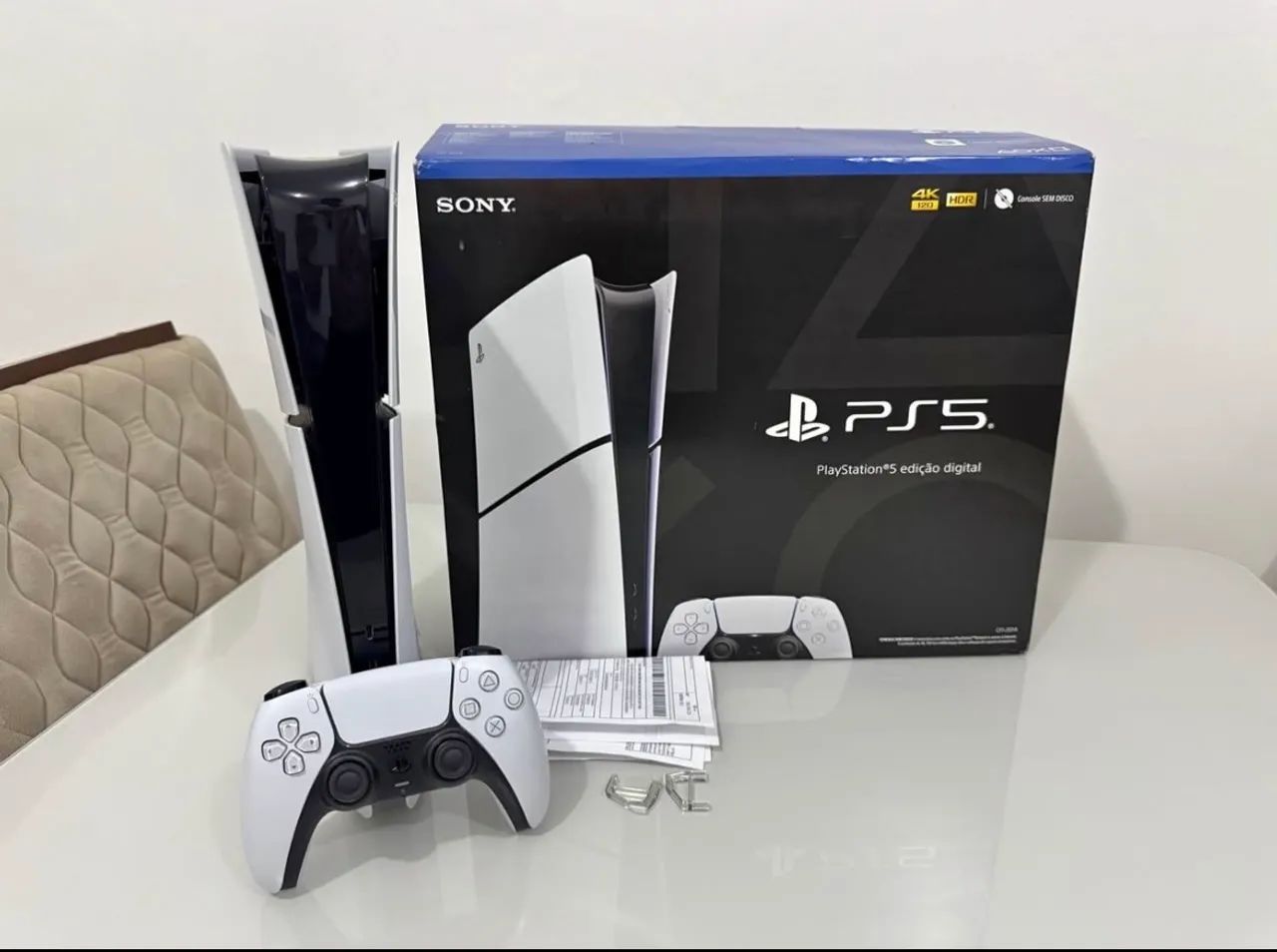 Ps5 slim mídia digital 825 GB SSD 