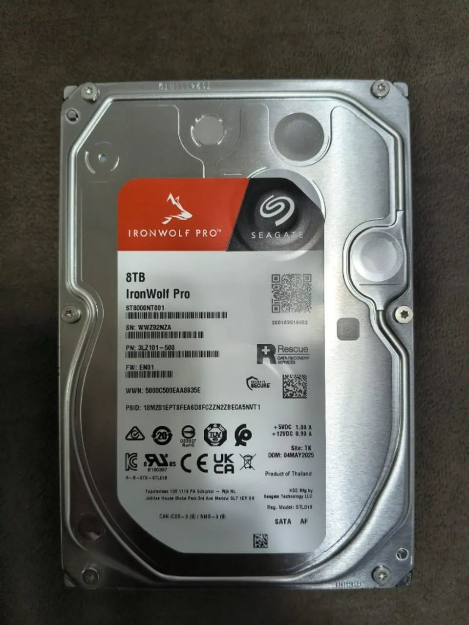 HD SEAGATE WIRON WOLF PRO 8TB NAS