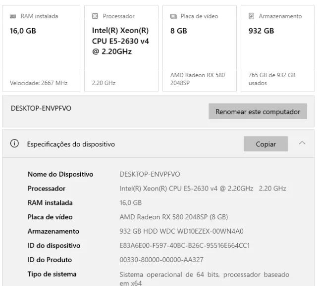 Pc gamer COMPLETO abaixo para 1600