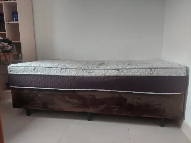 Cama Box Solteiro + Colchão 