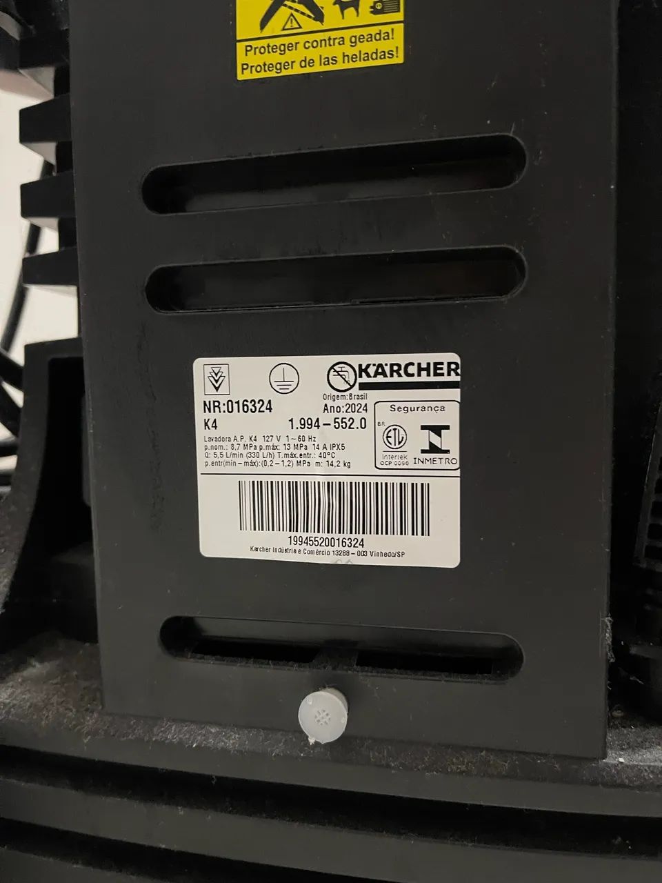 Lavadora de Alta Pressão Kärcher K4 1885 PSI 1700W - Motor a Indução - Foto 2