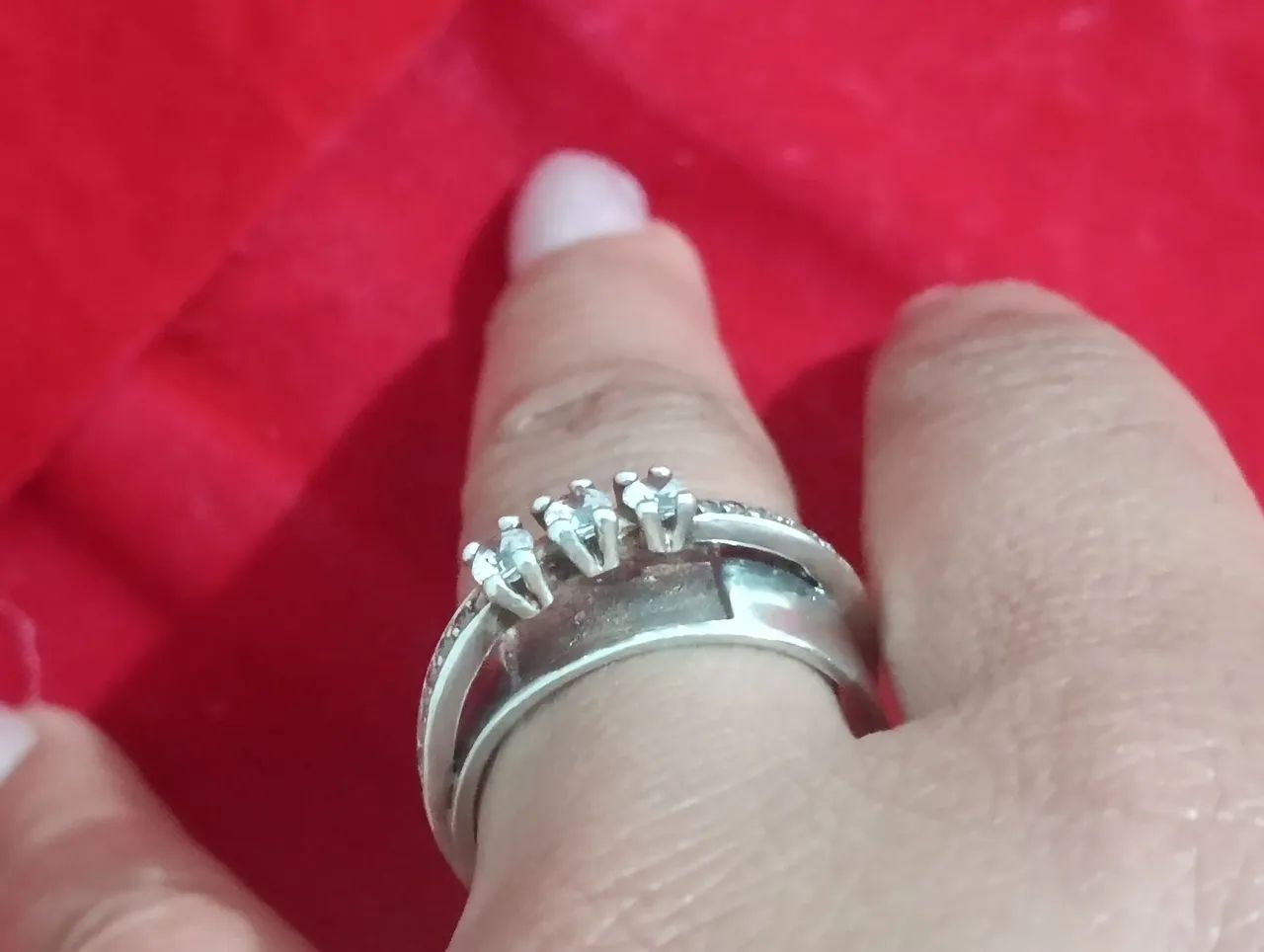 anel em prata com Zircônia  - Foto 2