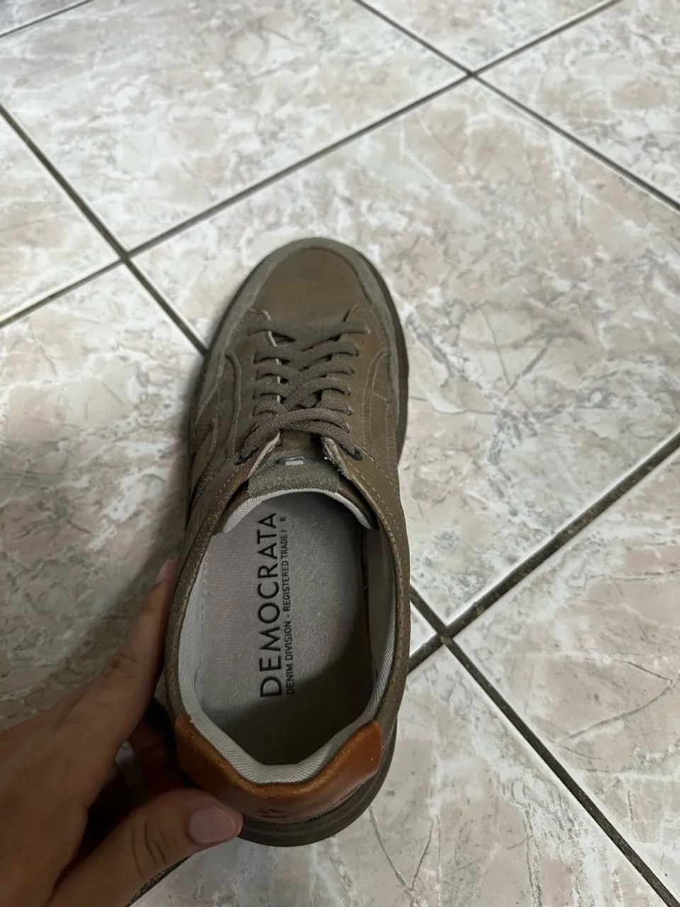 Sapato democrata de couro  - Foto 3