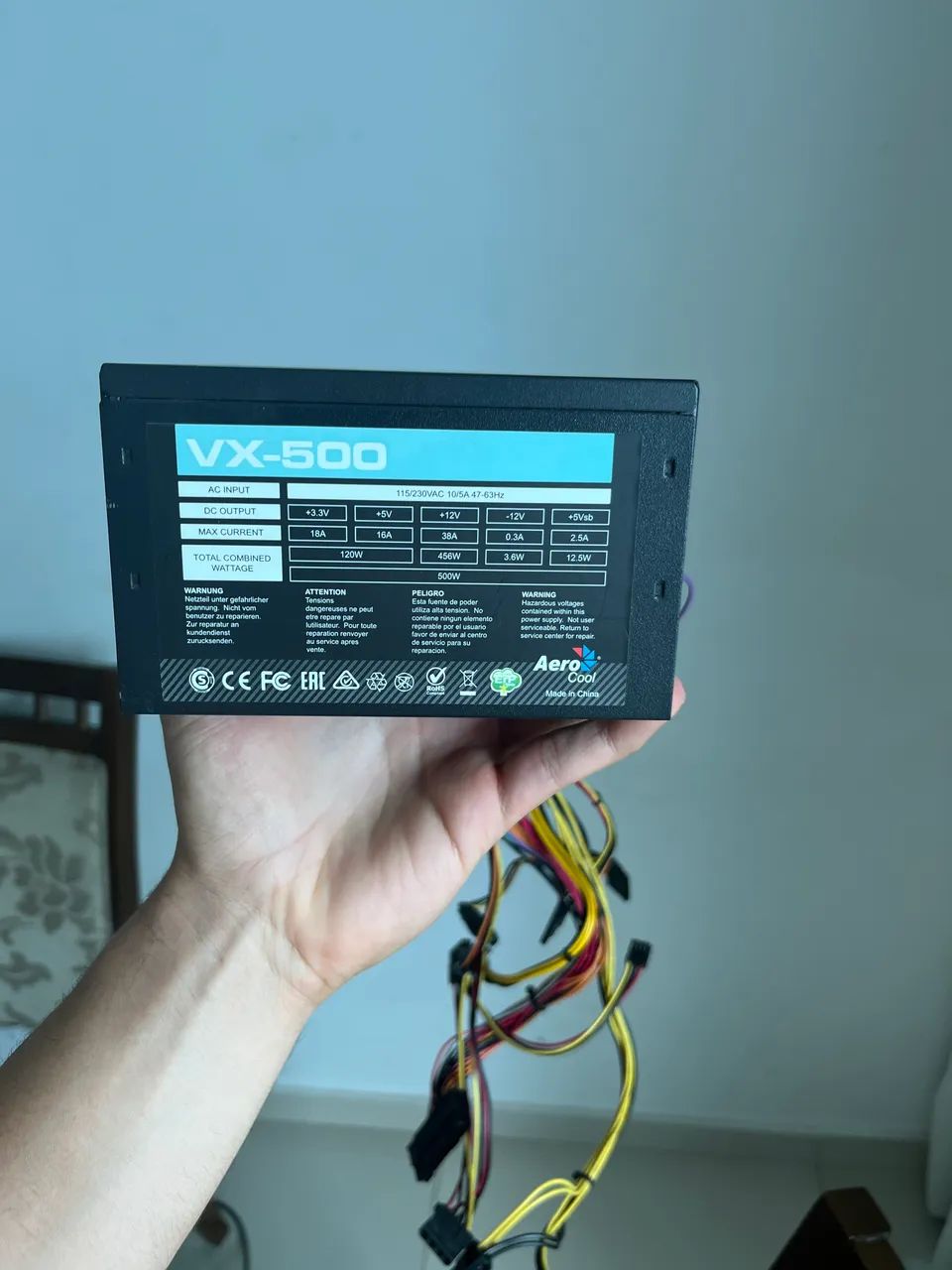 Fonte Aerocool VX-500 500W
