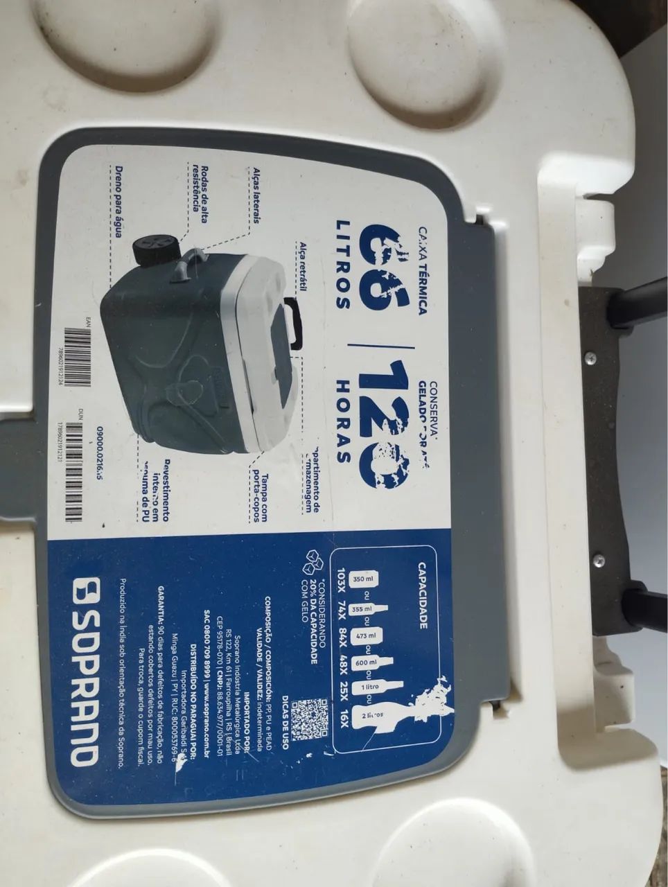 Caixa térmica de 66 litros com rodinha  - Foto 3
