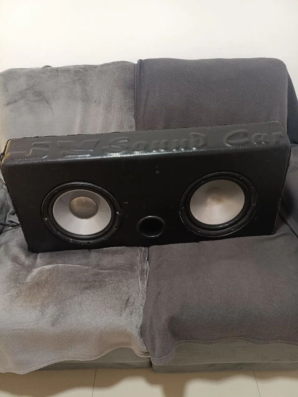 Caixa selada com 2 subwoofer de 10 Bravox - Foto 4