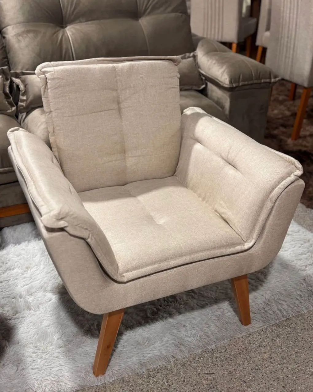 Poltrona decorativa Opala 12x R$ 49,99 - Foto 4