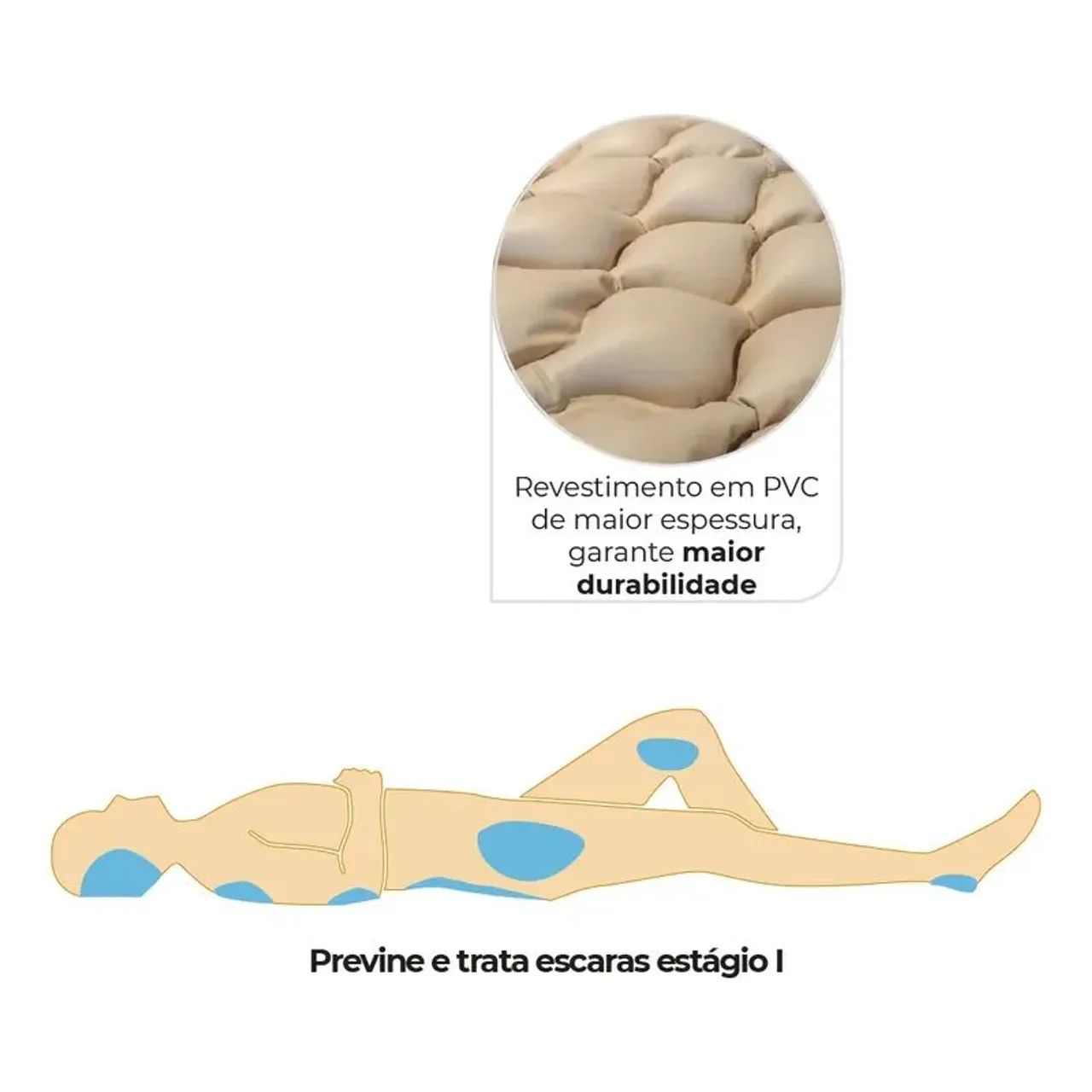 Colchão Pneumático Anti Escaras Air Plus 220v Dellamed - Foto 2