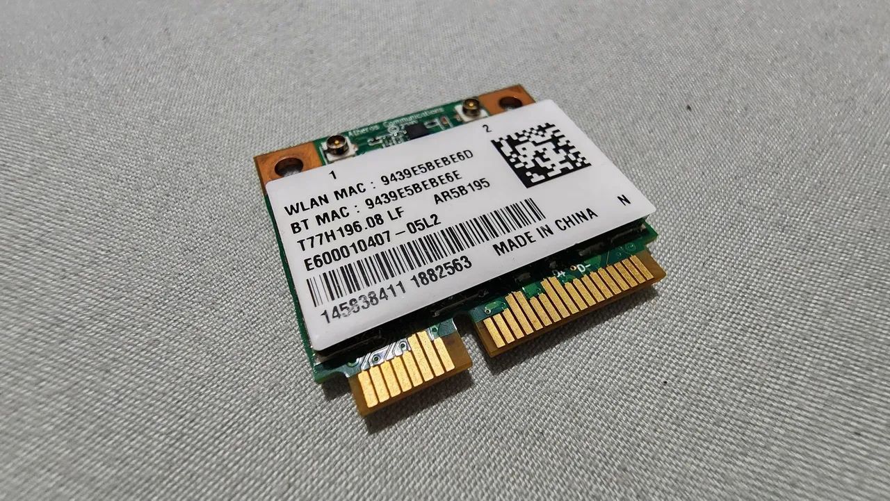 Placa wifi Atheros (Notebook)