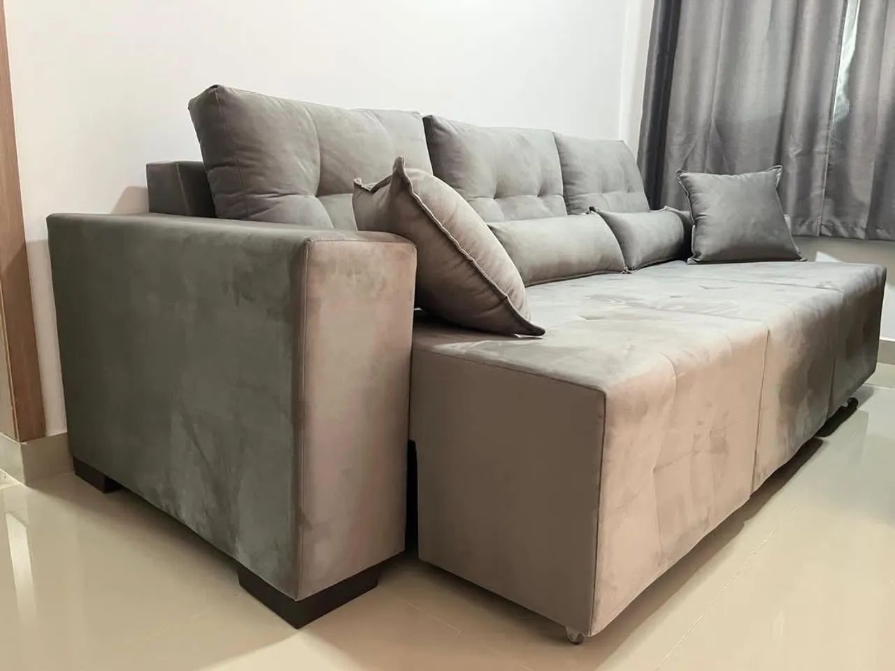 Super oferta. Sofá retrátil modelo 3 Lugares  - Foto 5