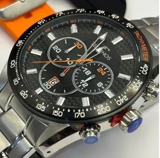 Kit Relógio Technos Masculino Cronógrafo Troca Pulseiras - Foto 2