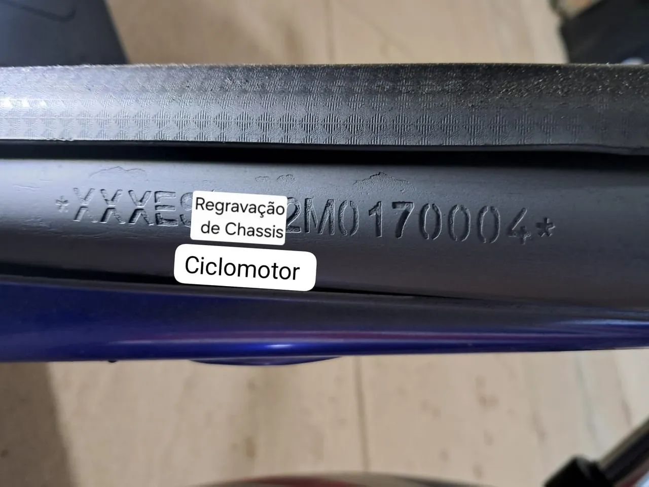 Regravação de Ciclomotor 