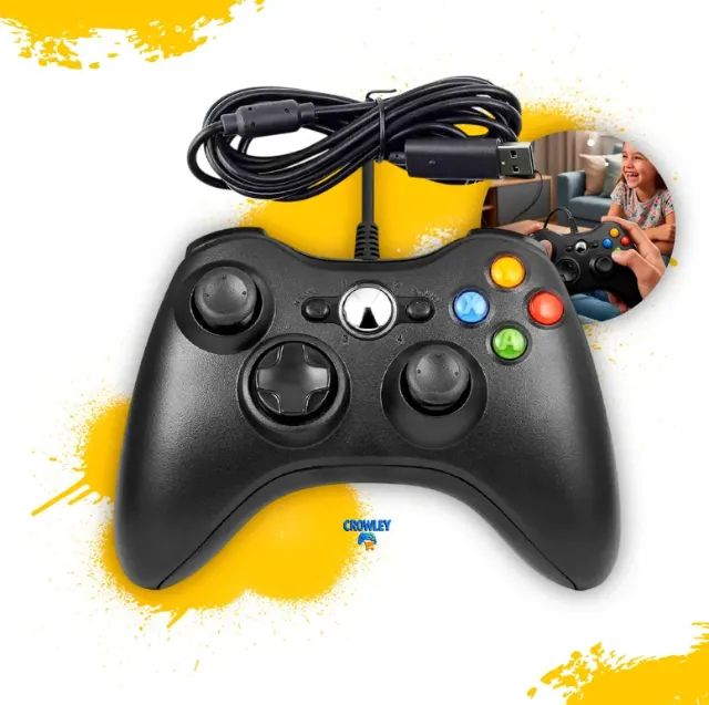 Controle Para Xbox 360 Com Fio Tv Pc Android 