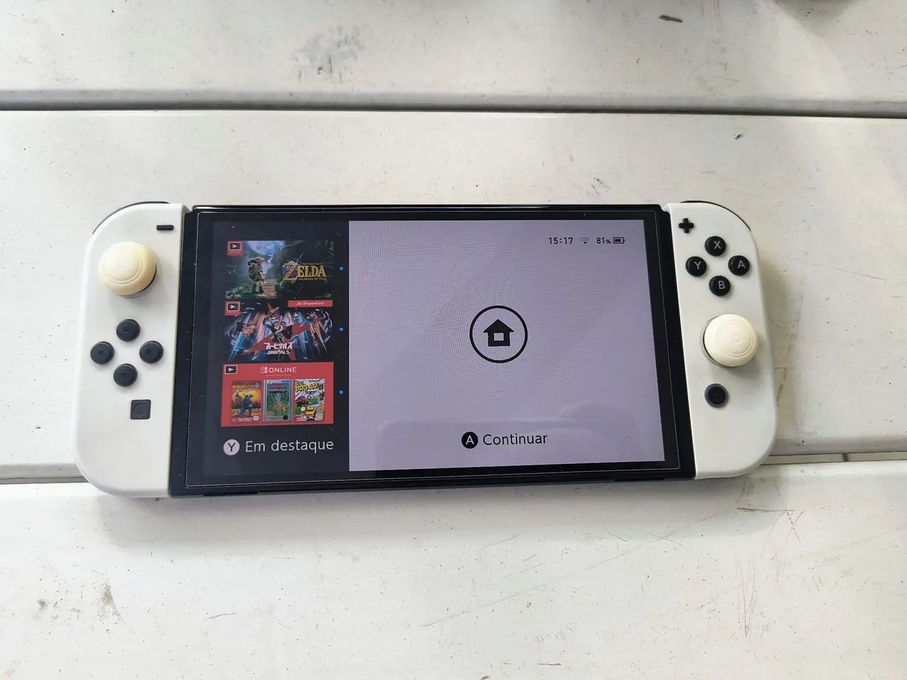 Nintendo Switch OLED completo + par de Joy Con + Acessórios e película - Foto 2
