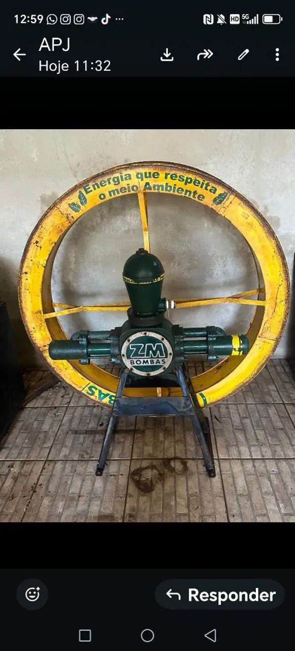 Roda d água nunca usada oportunidade  - Foto 2