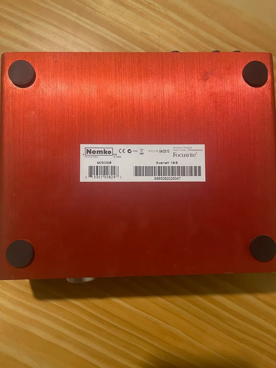 Interface de áudio Scarlett 18i8 Gen 1 da Focusrite - Foto 5