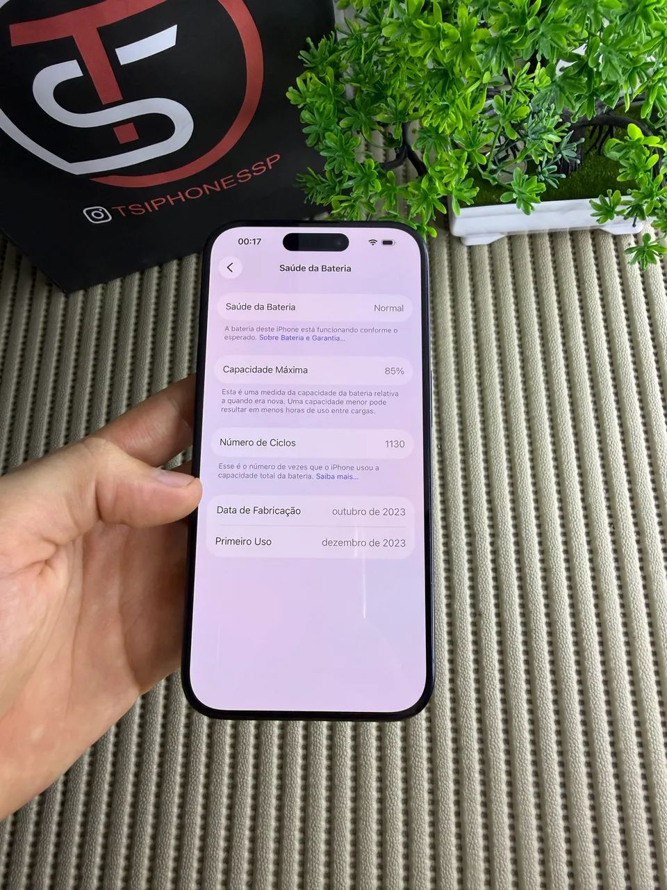 Iphone 15 Pro 128GB bateria 85% todo original  - Foto 4