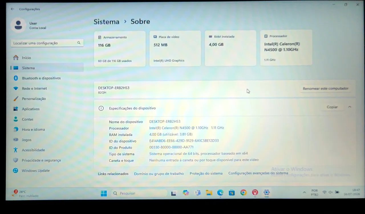 NOTEBOOK, computador, funcionando  - Foto 3