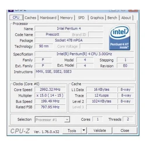 Kit Cooler + Processador Intel Pentium 4 3.0ghz /1m/800 Lga 478 - Foto 2