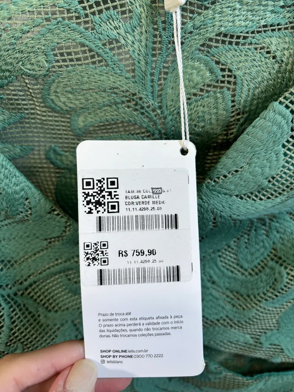 Blusa verde LE LIS BLANC  - Foto 4