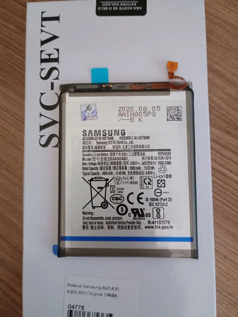 Bateria Samsung A30 A20 A50