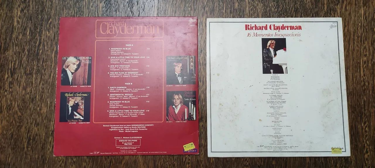 ?Lote Discos Vinil Richard Clayderman LP Original - Foto 2