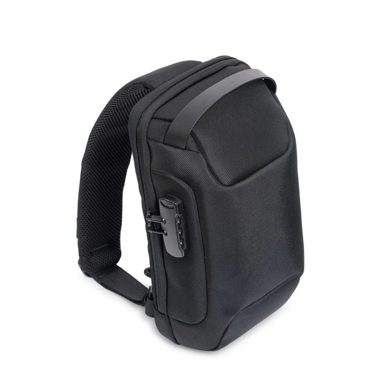 Mochila de Ombro Transversal Gshield Preta  - Foto 3