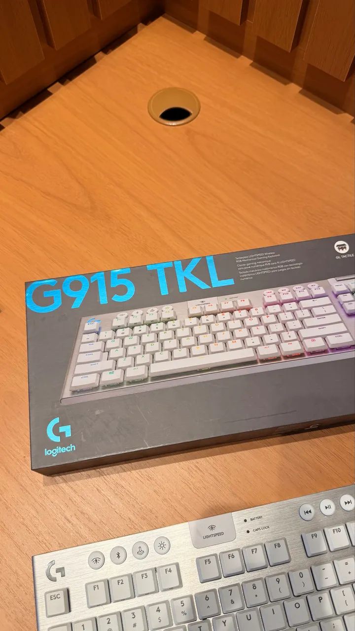 Teclado Logitech G915TKL Branco65082084116355124