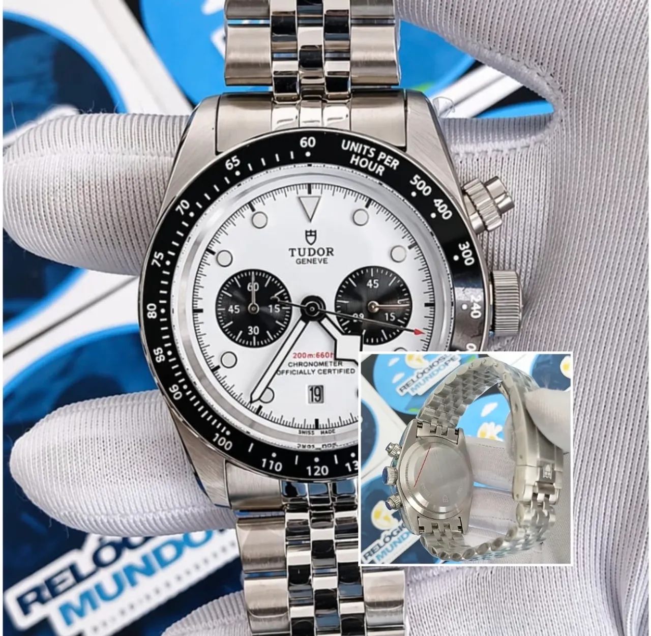 RELÓGIO TUDOR BLACK BAY CHNO PANDA AUTOMÁTICO 