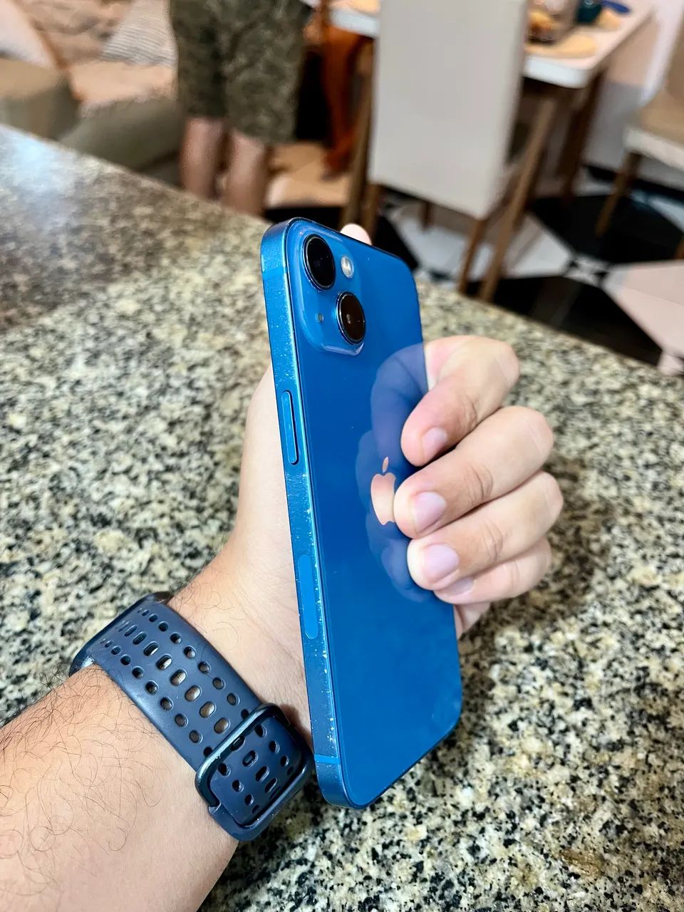 iPhone 13 Azul - 128 GB - Funcionando Perfeitamente - Foto 2