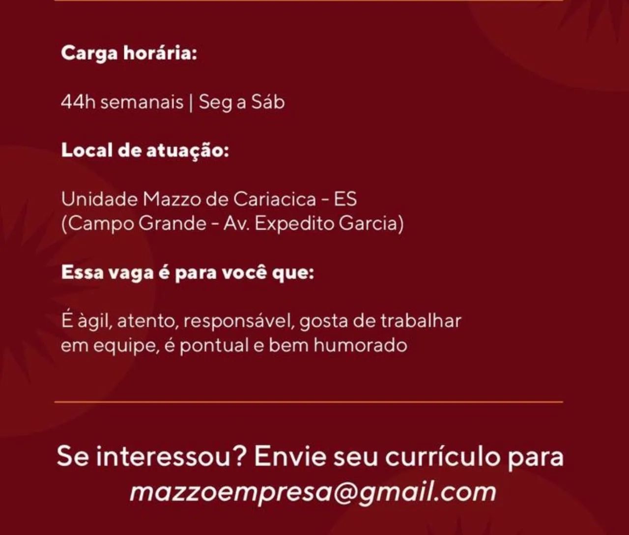 Vaga Auxiliar de Cozinha e Balconista - Foto 2