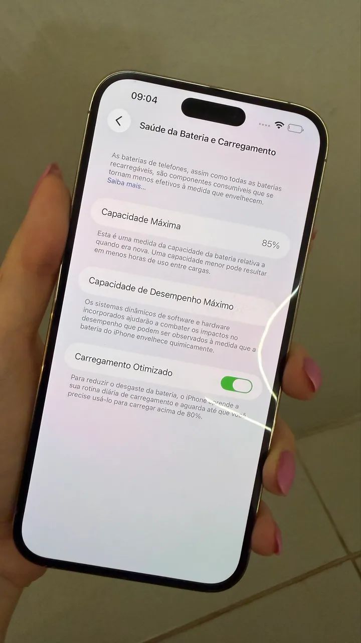 IPHONE 14 PRO MAX USADO 128gb branco  - Foto 5
