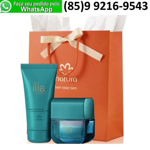 Kit Presente Ilia Completa Perfume 50ml + Hidratante 80ml Natura