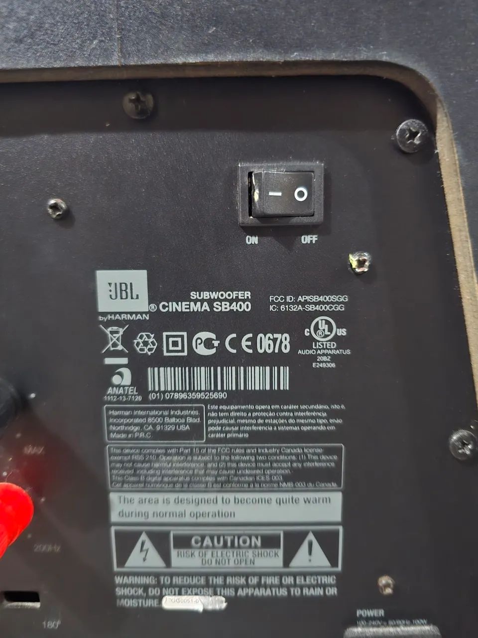 SUBWOOFER JBL SB400 CINEMA  - Foto 3