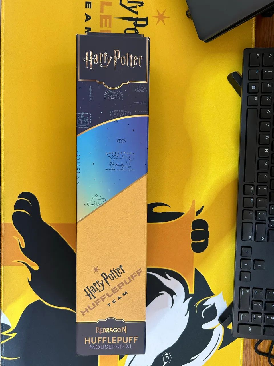 Caixa Vazia Mousepad XL Redragon Harry Potter Hufflepuff
