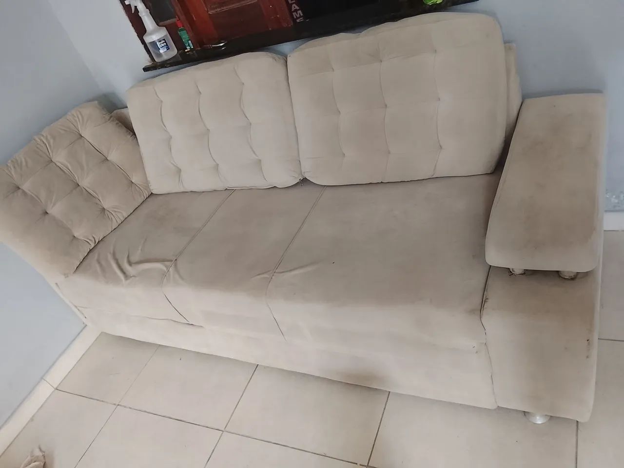 Sofá top bem confortável medidas 210x80mt