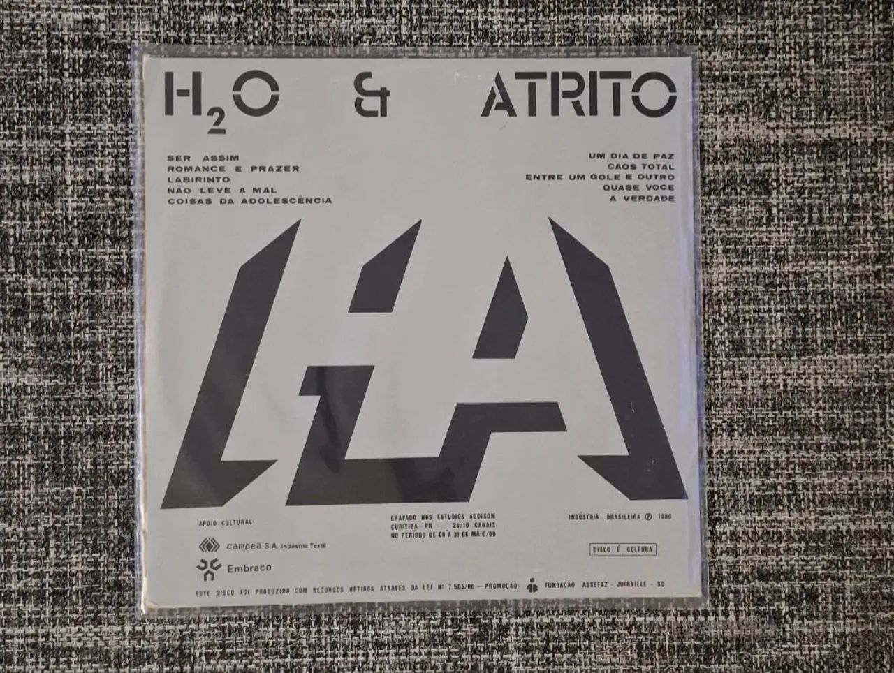LP H?O & ATRITO - RARO E ORIGINAL (1989)