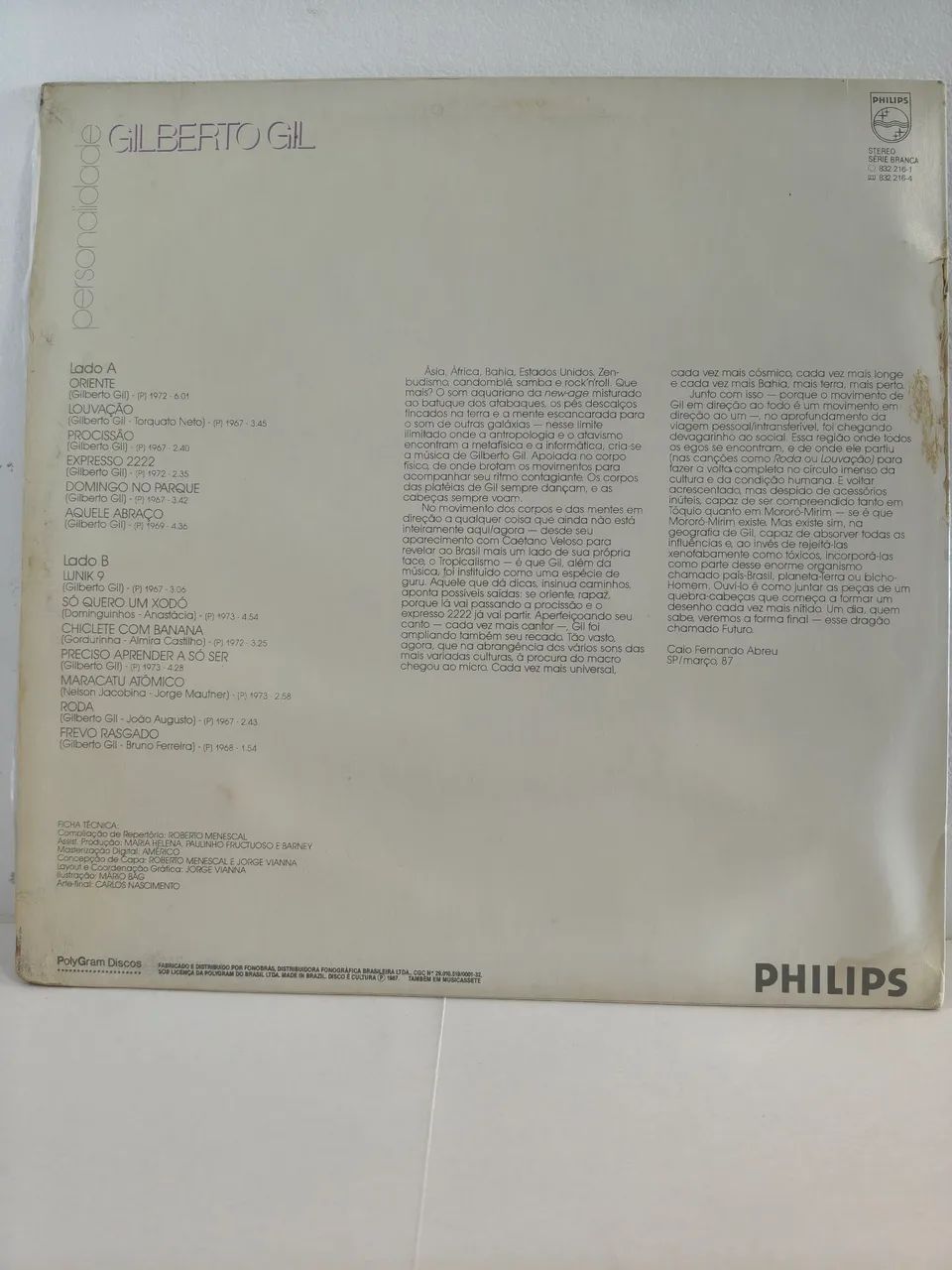LP vinil Gilberto Gil personalidade - Foto 2