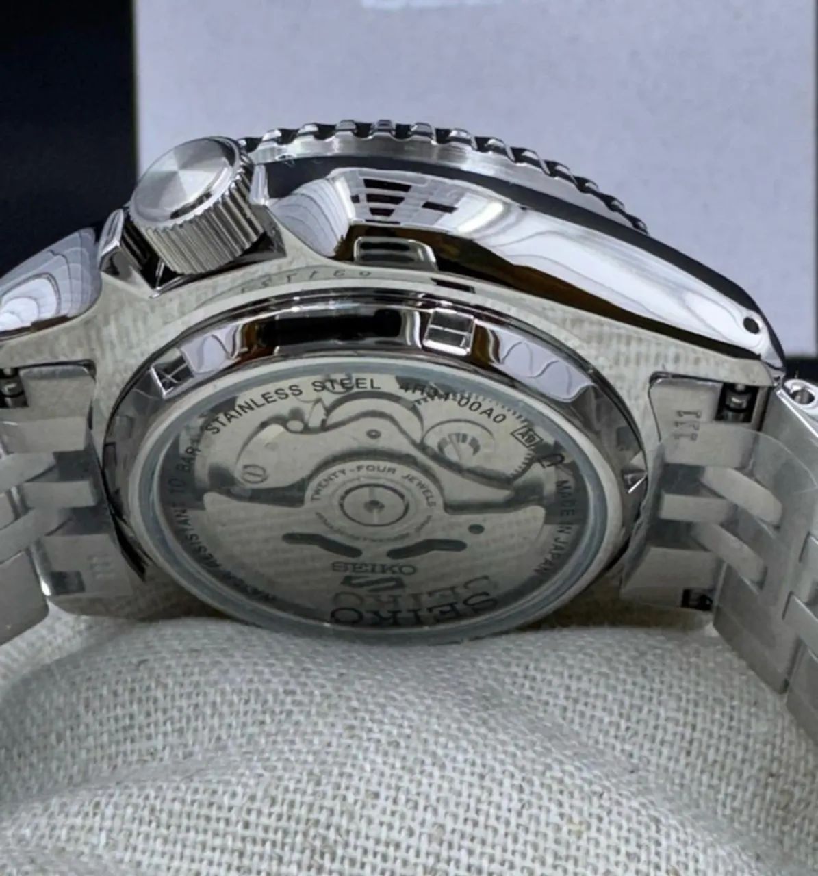 Relógio Seiko 5 Sport GMT verde Sprite - Foto 5
