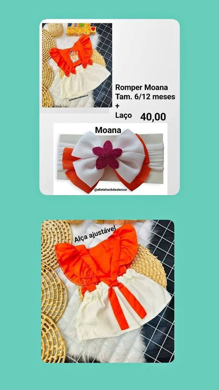 Romper temático meninas  - Foto 5