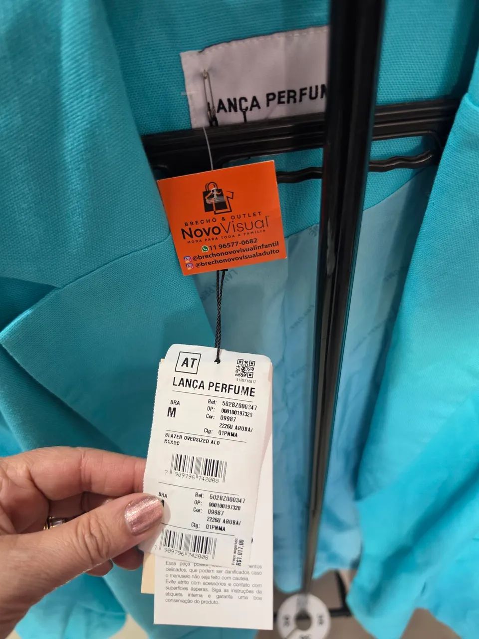 Blazer Lança Perfume - Azul - Foto 2