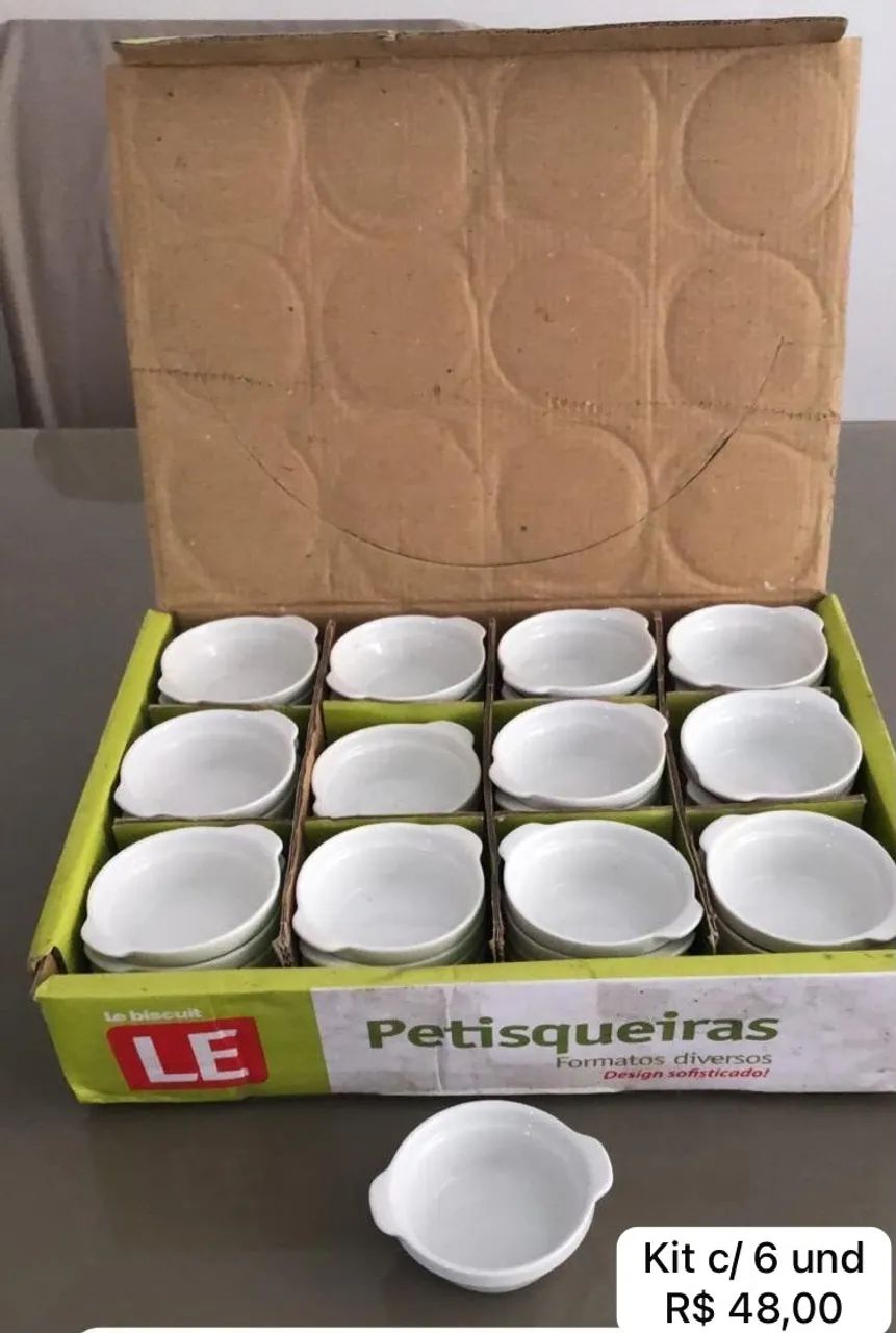 Kit Mini petisqueira em porcelana  - Foto 4